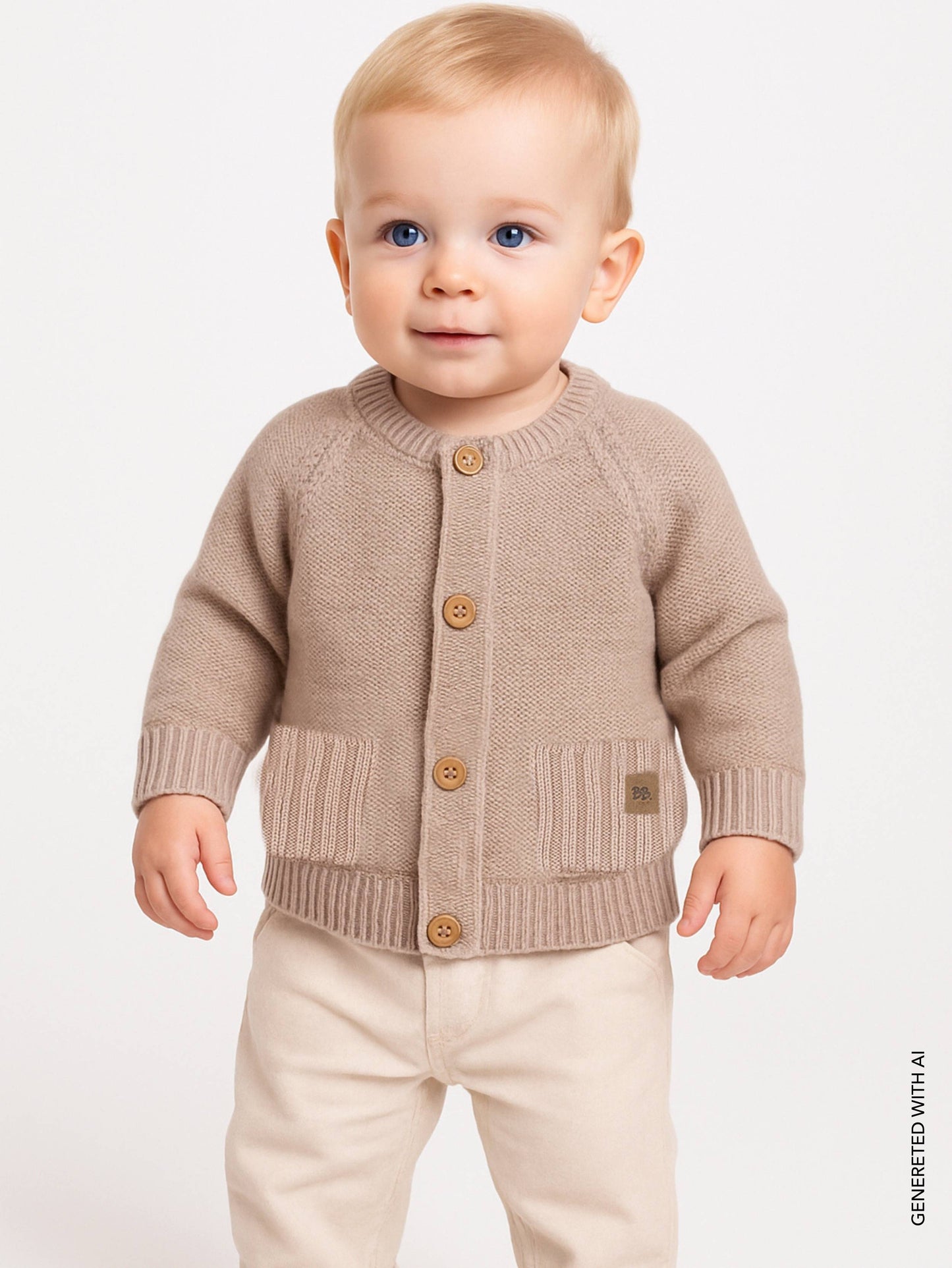 Cardigan bimbo Bamboom cammello