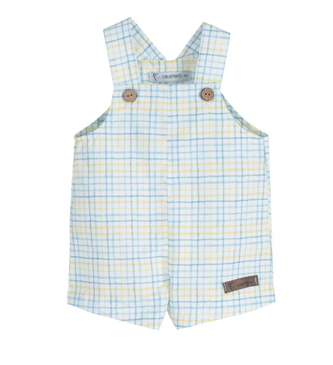 Salopette bimbo in cotone calamaro