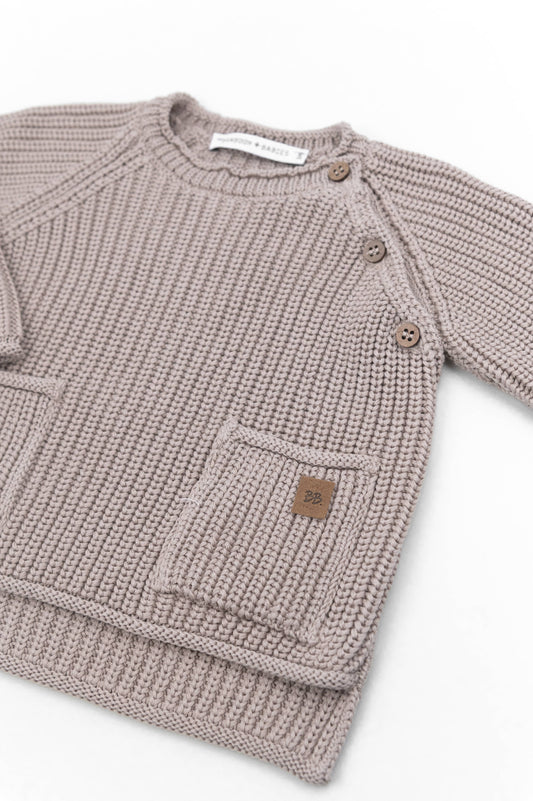 Maglione a costine Bamboom Cammello