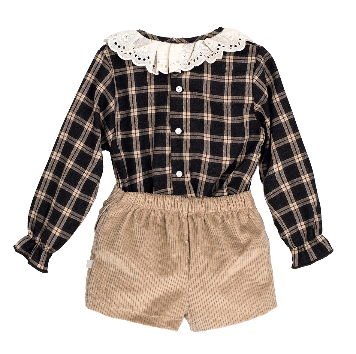 Completo con Shorts e Camicia Bambina Calamaro