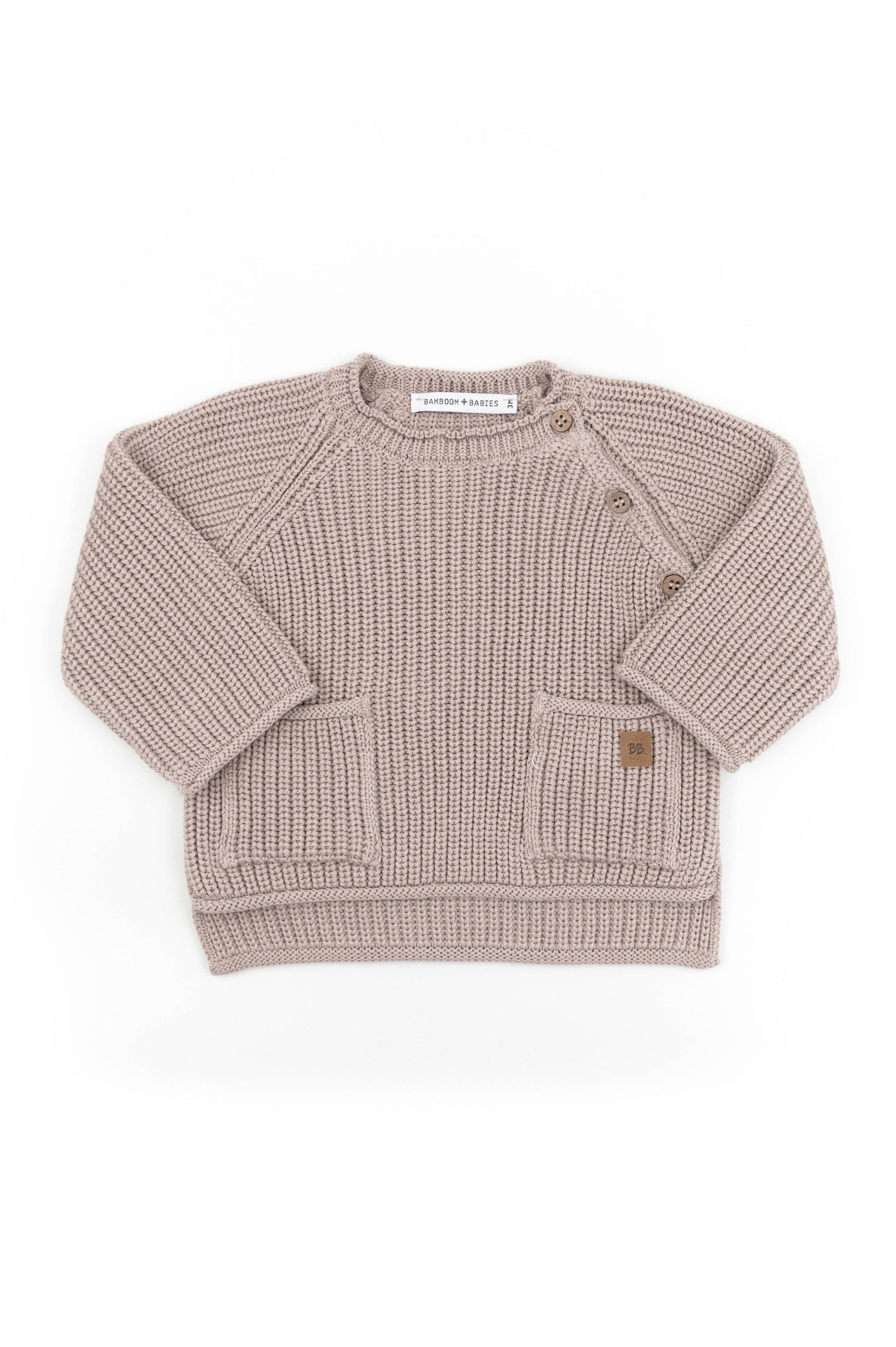 Maglione a costine Bamboom Cammello