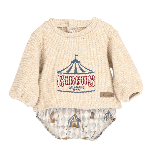 Completo circus con culotte neonato Calamaro