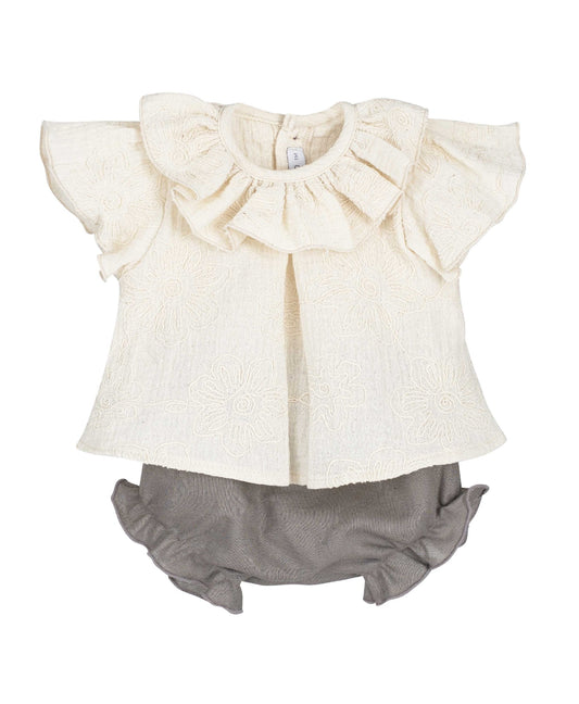 Abito coordinato con pantaloni alla zuava Calamaro