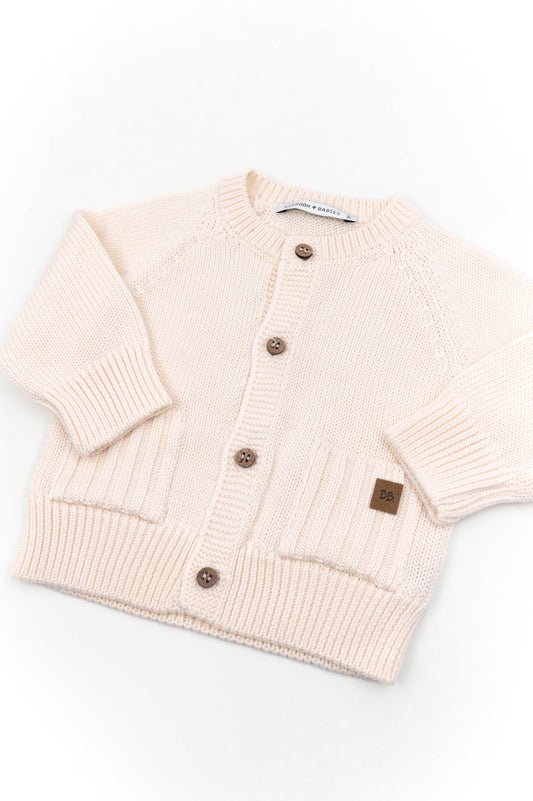 Cardigan bimbo Bamboom bianco